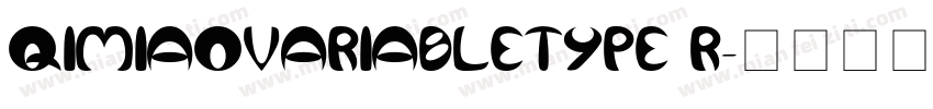 QIMIAOVARIABLETYPE R字体转换